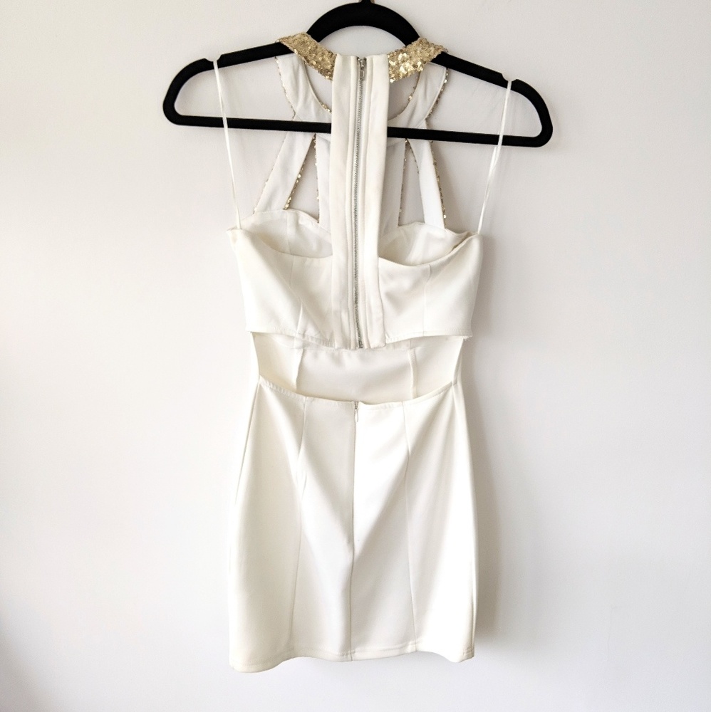 Tobi × Free Flight Dress Ivory & Gold - Picture 5 of 6